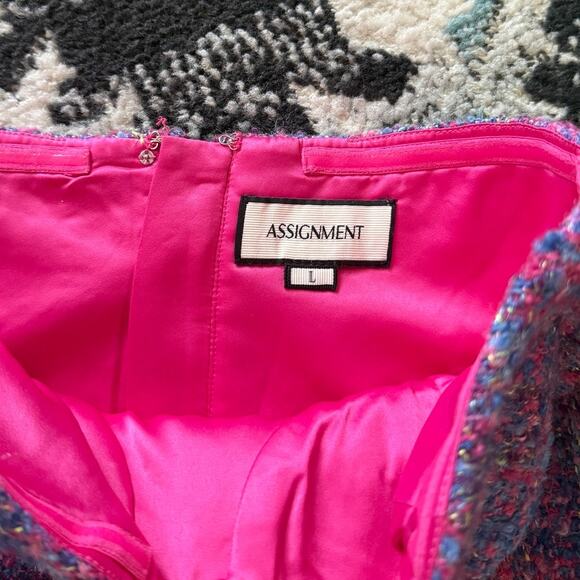 Revolve Assignment Marseille Tweed Bustier Top Pink - Picture 4 of 6